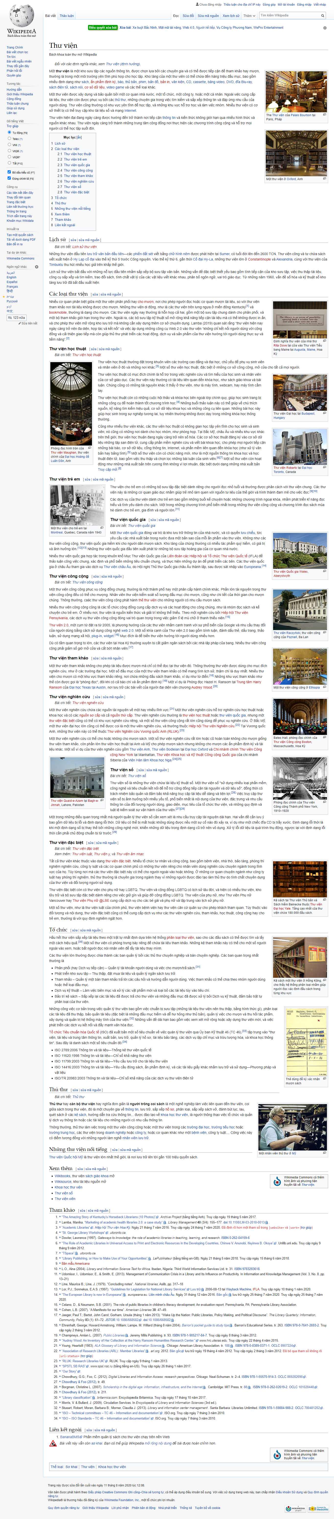 [vienthongtinkhoahoc] Thiết kế Website web thư viện - viwikipediaorg